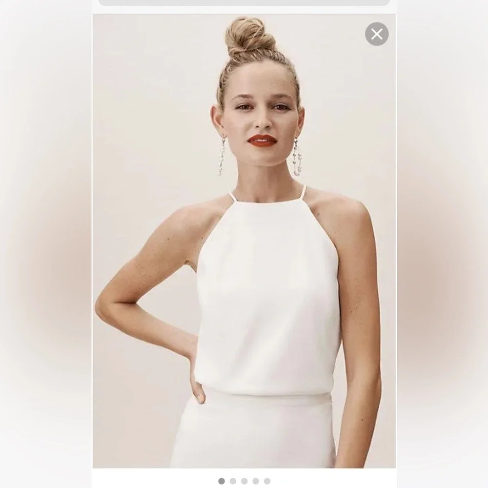 Wedding separates. Bhldn Amy Kuschel. Size 2. Fitted top + mermaid skirt. - Picture 2 of 4